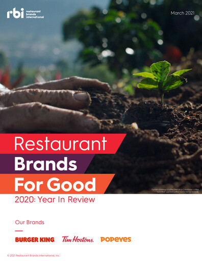 Thumbnail Restaurant Brands International Sustainability Report 2020