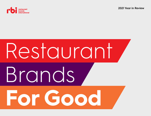 Thumbnail Restaurant Brands International Sustainability Report 2021