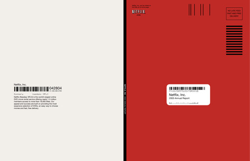 Thumbnail Netflix Annual Report 2003