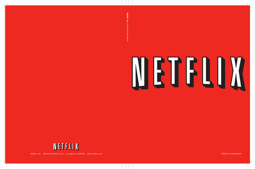 Thumbnail Netflix Annual Report 2006
