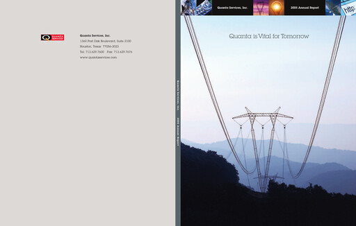 Thumbnail Quanta Services
 Annual Report 2005