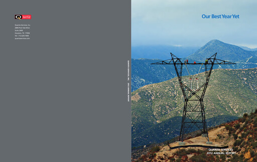 Thumbnail Quanta Services
 Annual Report 2012