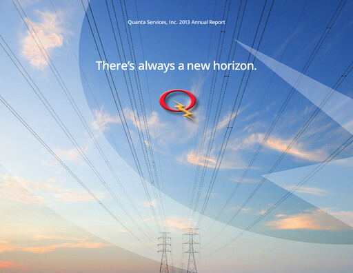 Thumbnail Quanta Services
 Annual Report 2013