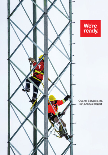 Thumbnail Quanta Services
 Annual Report 2014