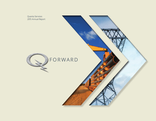 Thumbnail Quanta Services
 Annual Report 2015