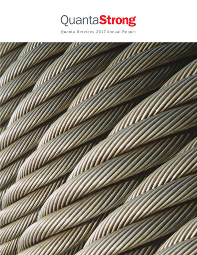 Thumbnail Quanta Services
 Annual Report 2017