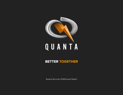 Thumbnail Quanta Services
 Annual Report 2018