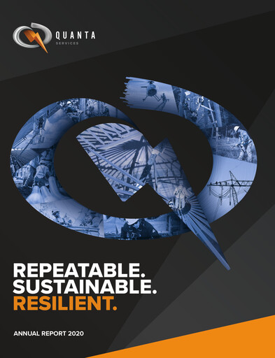 Thumbnail Quanta Services
 Annual Report 2020