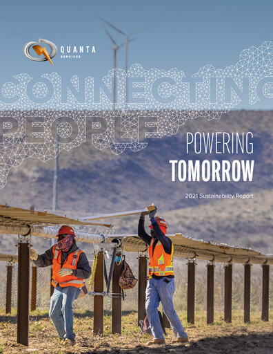 Thumbnail Quanta Services
 Sustainability Report 2021