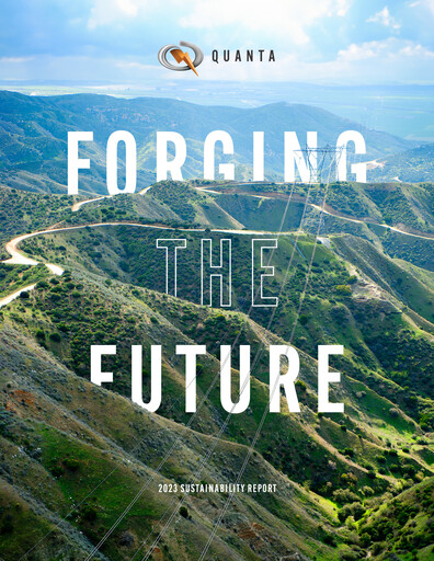 Thumbnail Quanta Services
 Sustainability Report 2023