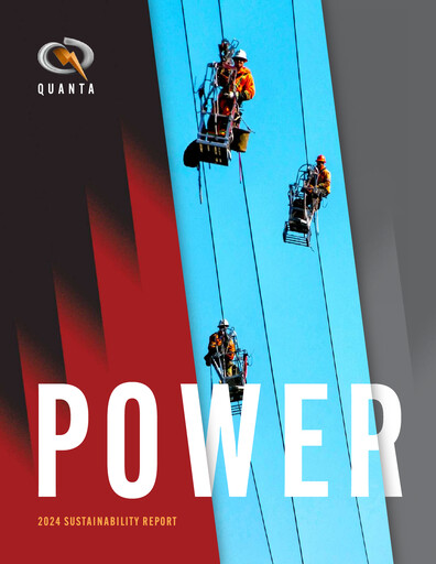 Thumbnail Quanta Services
 Sustainability Report 2024