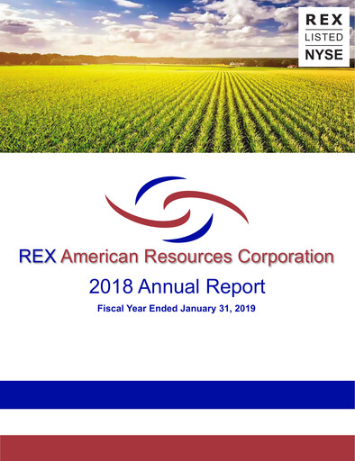 Thumbnail REX American Resources
 Annual Report 2018