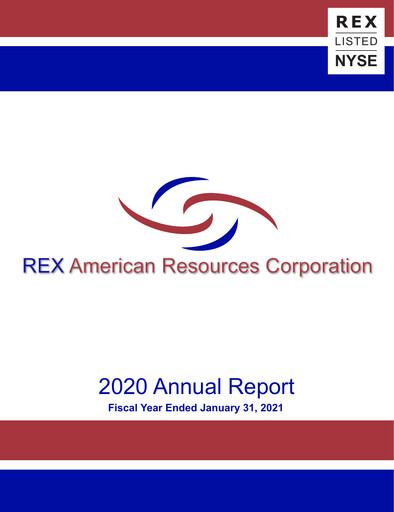 Thumbnail REX American Resources
 Annual Report 2020