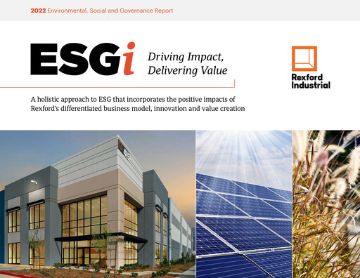 Thumbnail Rexford Industrial ESG Report 2022