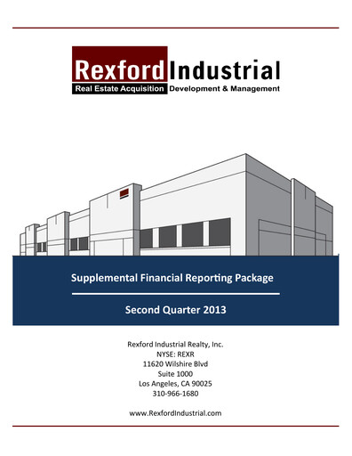 Thumbnail Rexford Industrial Quarterly Report 2013-q2