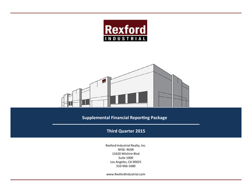 Thumbnail Rexford Industrial Quarterly Report 2015-q3