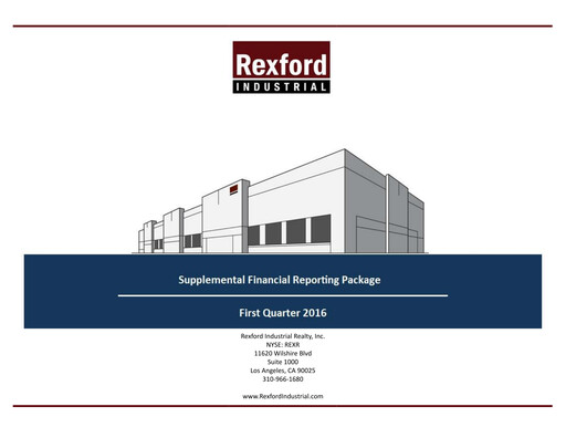 Thumbnail Rexford Industrial Quarterly Report 2016-q1