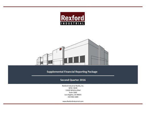 Thumbnail Rexford Industrial Quarterly Report 2016-q2