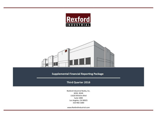 Thumbnail Rexford Industrial Quarterly Report 2016-q3