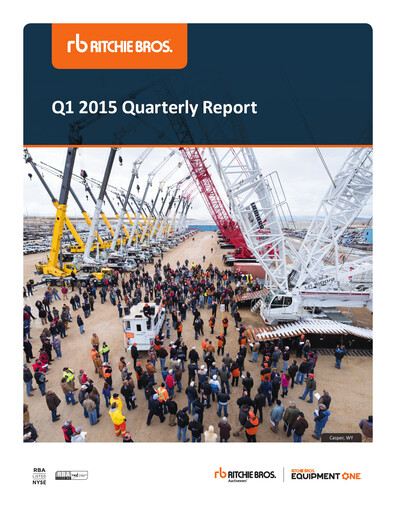 Thumbnail RB Global
 Quarterly Report 2015-q1