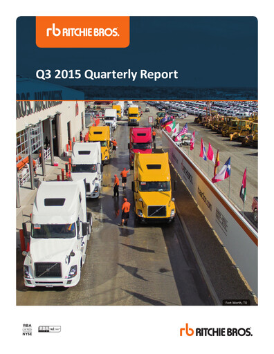 Thumbnail RB Global
 Quarterly Report 2015-q3