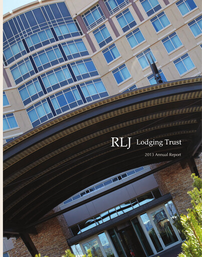 Thumbnail RLJ Lodging Trust Annual Report 2013