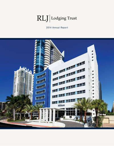 Thumbnail RLJ Lodging Trust Annual Report 2014
