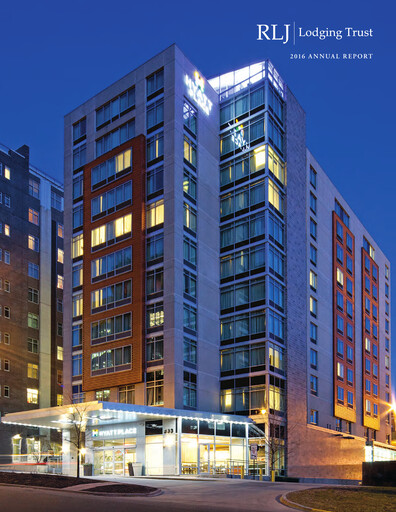 Thumbnail RLJ Lodging Trust Annual Report 2016