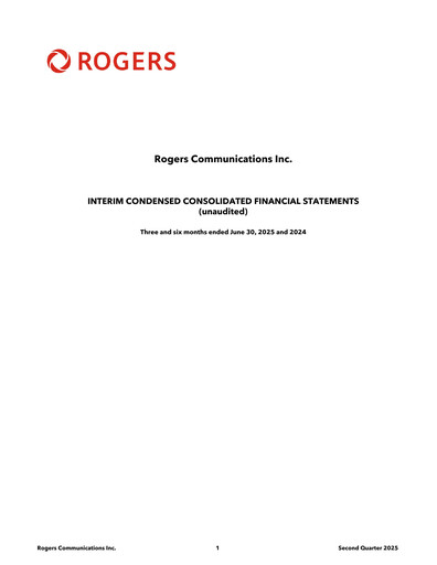 Vorschaubild Rogers Communications Quartalsbericht 2025-q2