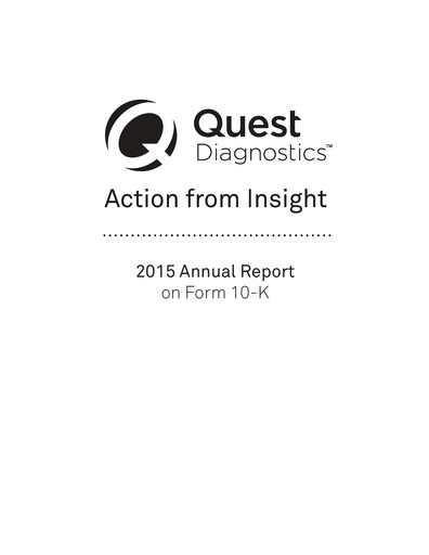 Thumbnail Quest Diagnostics
 Annual Report 2015