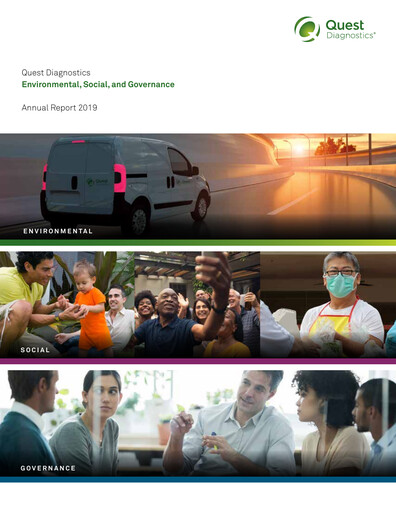 Miniature Quest Diagnostics
 Rapport ESG 2019