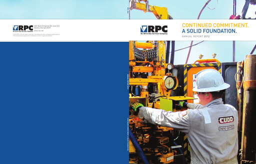 Thumbnail RPC, Inc. Annual Report 2012