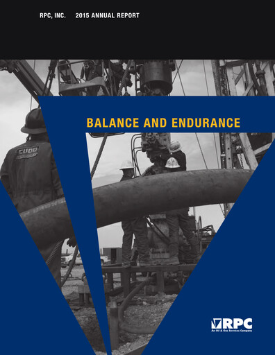 Thumbnail RPC, Inc. Annual Report 2015
