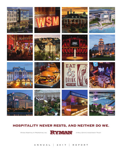 Thumbnail Ryman Hospitality Properties Annual Report 2017