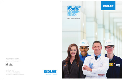 Vorschaubild Ecolab Jahresbericht 2016