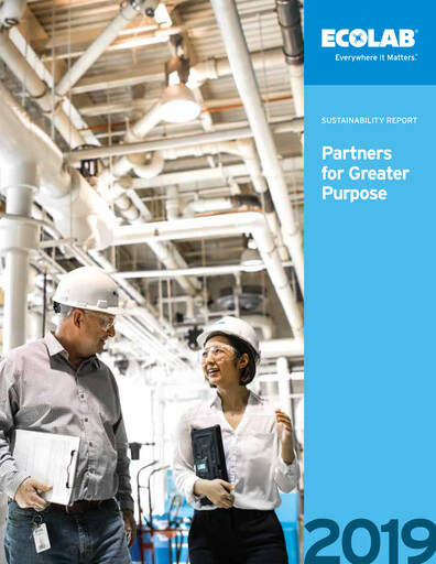 Thumbnail Ecolab Sustainability Report 2019