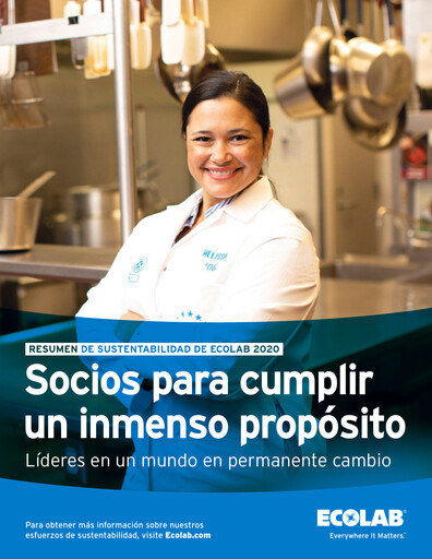 Thumbnail Ecolab Sustainability Report 2020