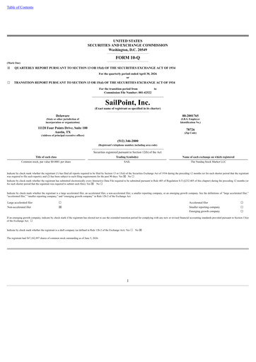 Miniature SailPoint Rapport trimestriel 2027-q1