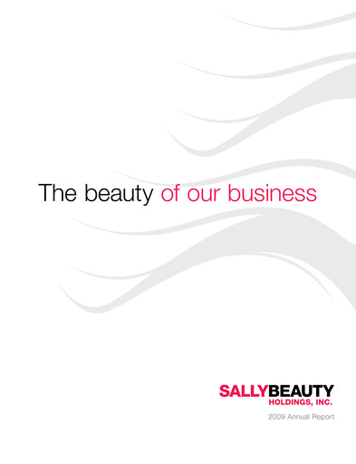 Thumbnail Sally Beauty Holdings Annual Report 2009