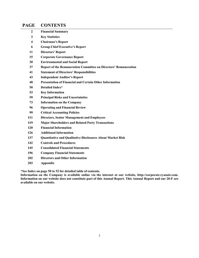 Thumbnail Ryanair Annual Report 2019