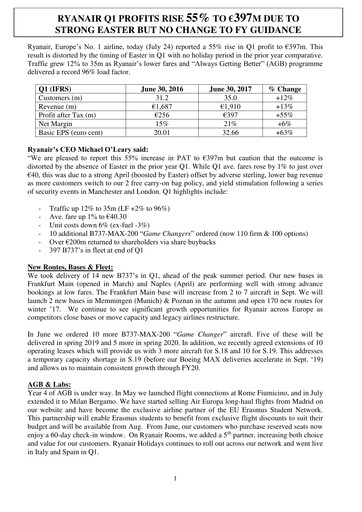 Thumbnail Ryanair Quarterly Report 2017-q1