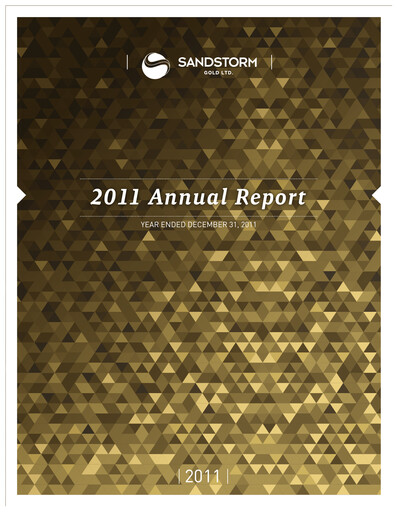 Thumbnail Sandstorm Gold Annual Report 2011