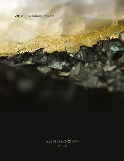 Thumbnail Sandstorm Gold Annual Report 2017