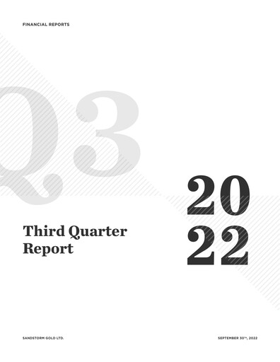 Thumbnail Sandstorm Gold Quarterly Report 2022-q3