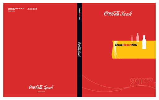 Vorschaubild Coca-Cola İçecek
 Jahresbericht 2007
