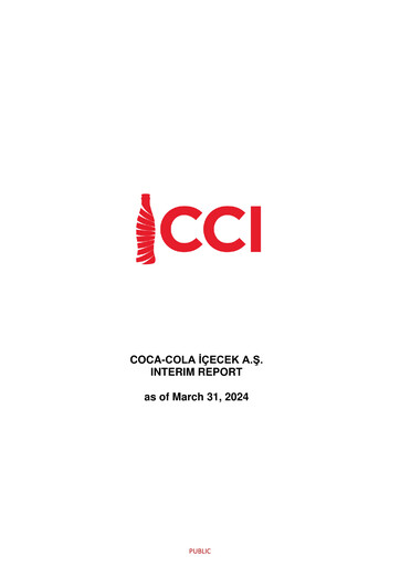 Miniature Coca-Cola İçecek
 Rapport trimestriel 2024-q1