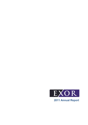 Thumbnail Exor
 Annual Report 2011