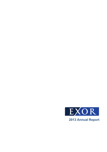 Thumbnail Exor
 Annual Report 2013