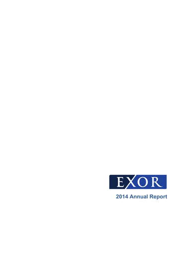 Thumbnail Exor
 Annual Report 2014