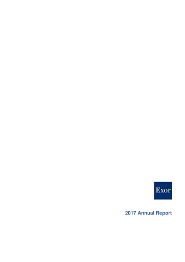 Thumbnail Exor
 Annual Report 2017